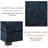 2 - Piece Upholstered Blue Chenille Modular Sectional Sofa with Armrests & Throw Pillows-718692610