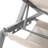 Cand 77.5" Long Metal  Reclining Single Chaise Lounge with PVC-coated polyester Sling Seat and Armrests & Wheels-671282461-671282460