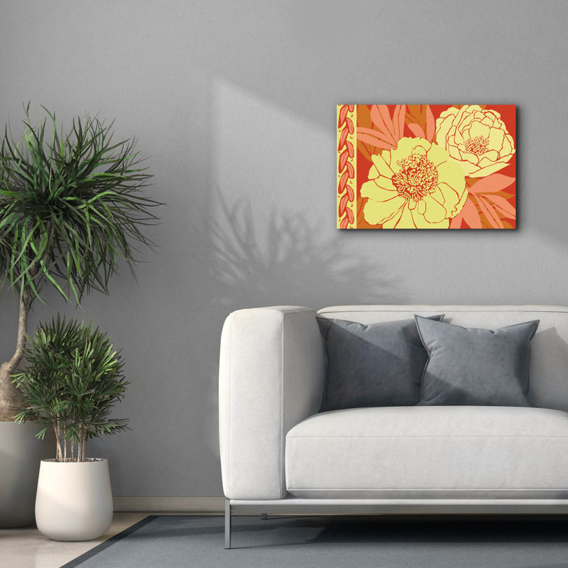 «Color Bouquet 2» par Art Licensing Studio, art mural sur toile, H 18 po x l 26 po x P 0,75 po