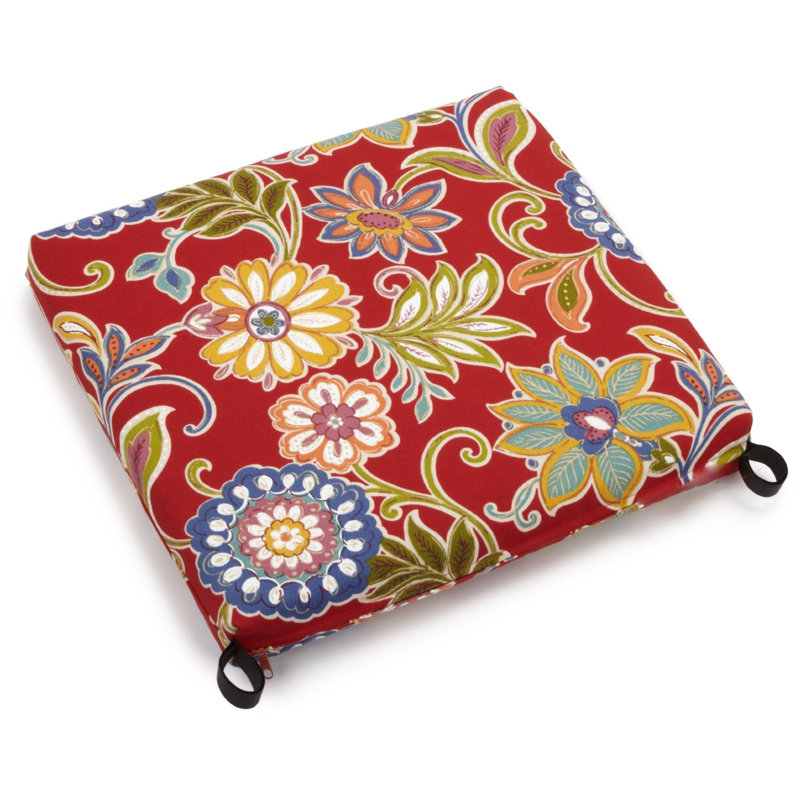 Outdoor 3'' Dining Chair Seat Cushion, Alenia Pompeii