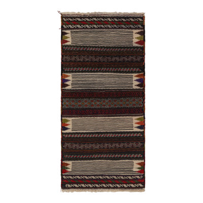 One-of-a-Kind Rectangle 2'4"x5' Hand Knotted Area Rug