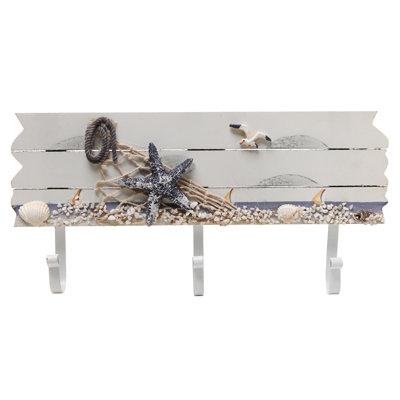 Lesli Metal Wall 3 - Hook Wall Mounted Coat Rack
