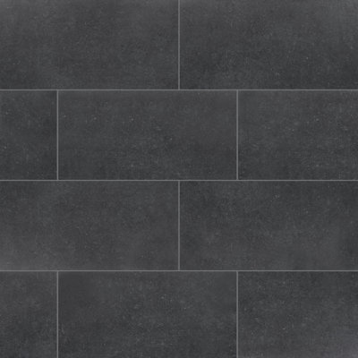 Carrelage mural et de sol Jamboree Slate 30,5 cm x 61 cm, aspect béton mat, céramique