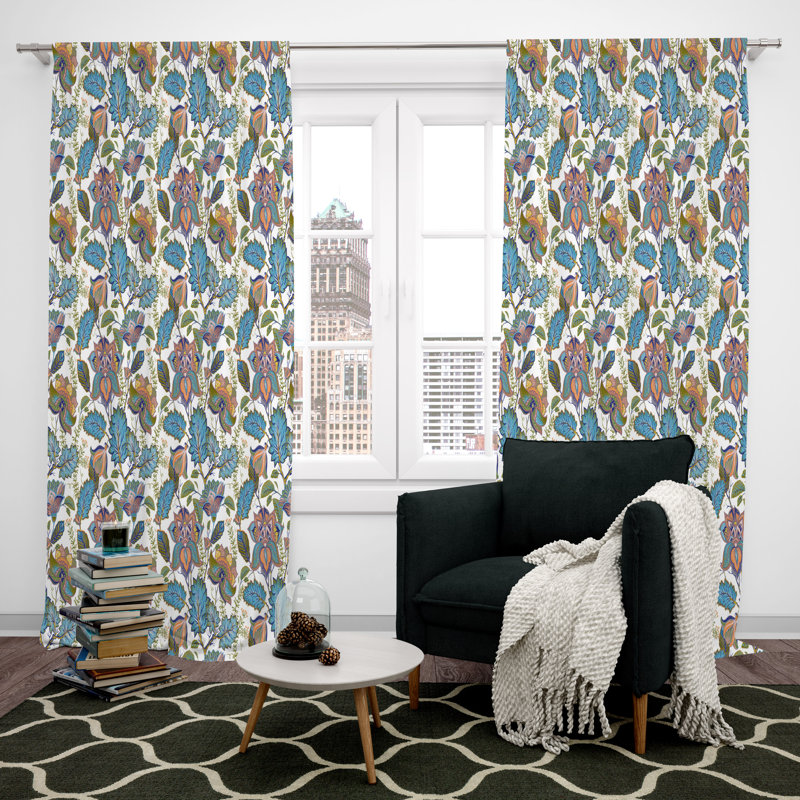 Rideau en polyester Aliki, L 20 po x L 82 po