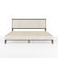 Lit plateforme en bois avec base tapissier Martha Stewart Jett-97967480-97967479