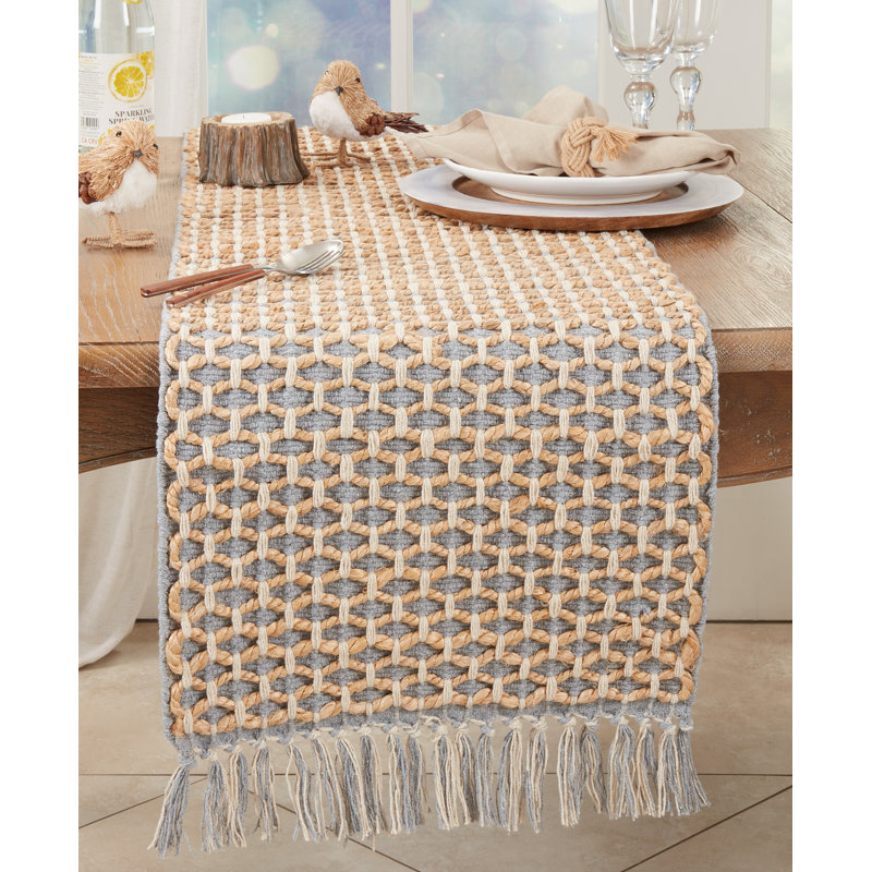 Chemin de table Rustic, gris