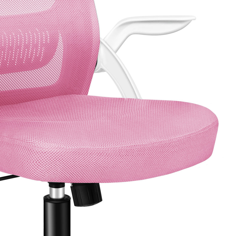 Office Chair with Headrest, Pink