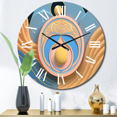 Horloge murale en métal