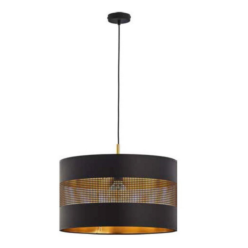 Bannie 1 - Light Drum Pendant, Black