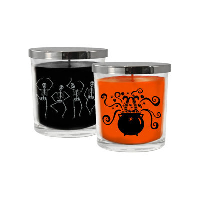 Bougies en cire parfumées de la collection Halloween