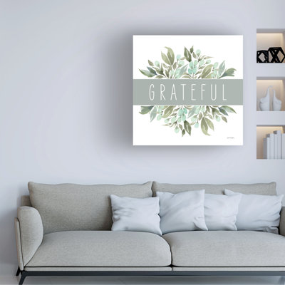 Bolog Leslie Trimbach Grateful Canvas Wall Art
