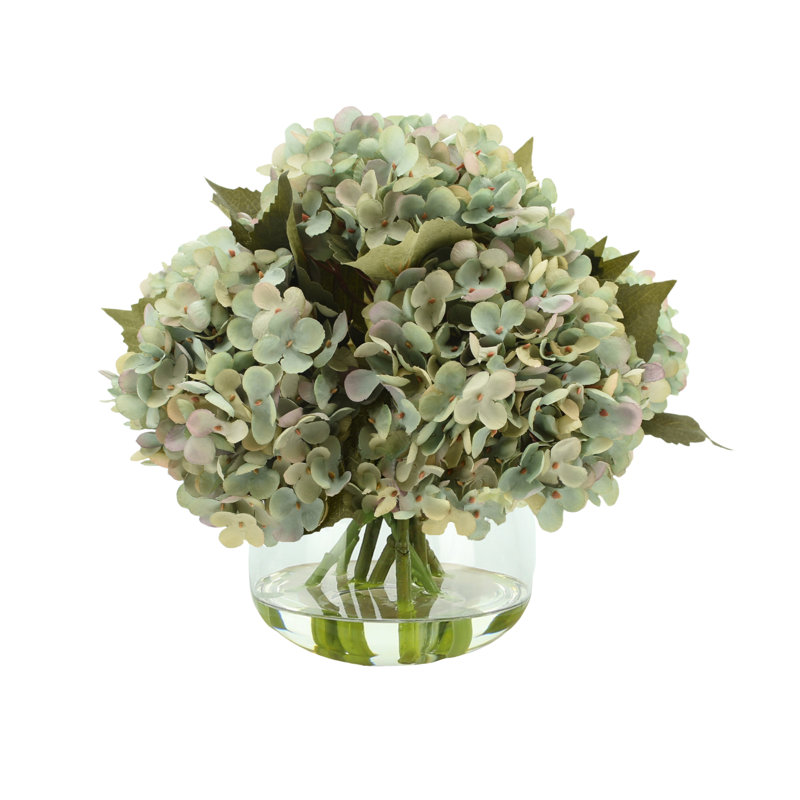 Hortensias en vase, Sarcelle