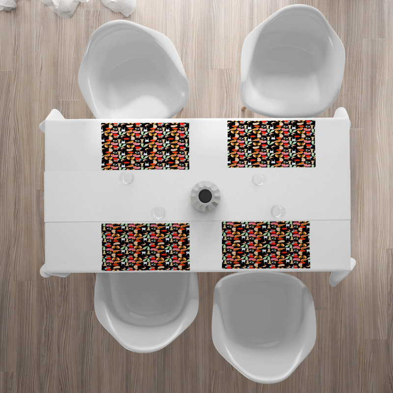 Polyester Abstract Rectangle Placemat