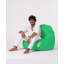 Fauteuil à billes de qualité supérieure, vert uni, 45,3 po x 51,2 po x 15,4 po | 100% polyester imperméable, rembourré avec 100% de mousse de styromousse originale | Système de fermeture à glissière caché, moderne et élégant pour le divertissement en plein air-2120358748