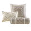 Ensemble de literie élégant 7 pièces, collection Premium Polyester Ivory Comfort