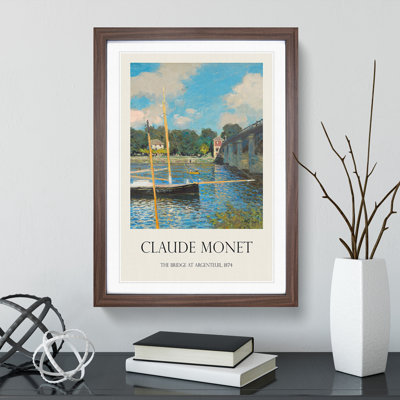 The Bridge at Argenteuil by Claude Monet - Picture Frame Painting