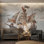 Papier peint bateau pirate, décor nautique pour enfants