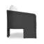 Black Rattan Performance Fabric Outdoor Armchair