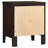 Garrett Cappuccino 2-Drawer Rectangular Nightstand