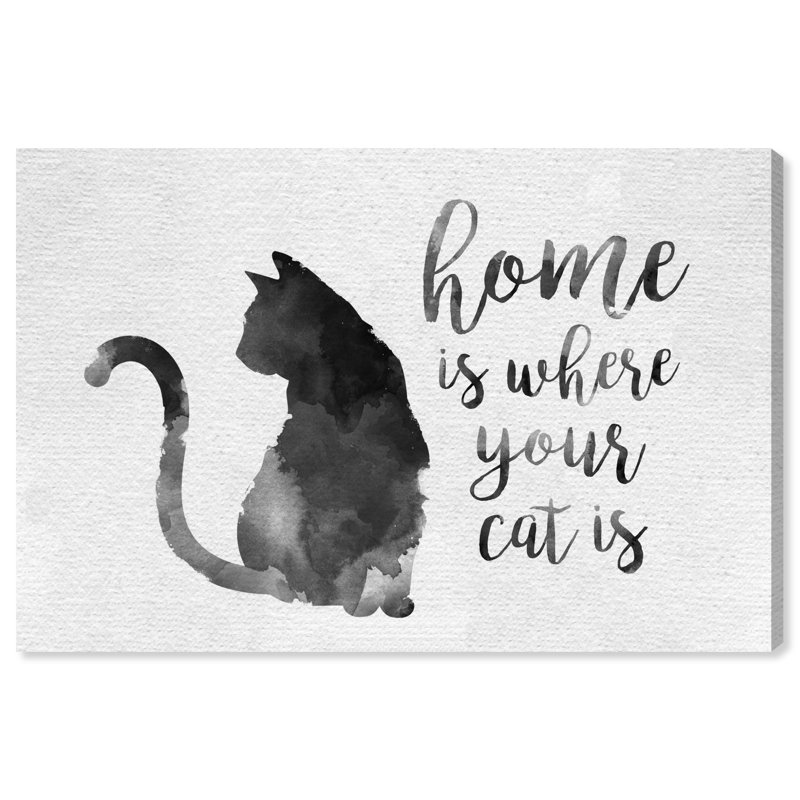" Cat Is Home ", 36" H x 54" W x 1.5" D