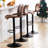 Lolar Swivel Bar Stools Set, Counter Height Bar Stools with Back, Adjustable Bar Stools 24" to 32", Faux Leather Bar Stools for Kitchen Island-1002076745-1002076741