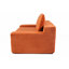 Lit en velours côtelé orange, siège profond, coussin réversible, sans assemblage, mousse à mémoire de forme à haute résilience, convient pour un espace de lecture, plusieurs espaces de vie-876017067