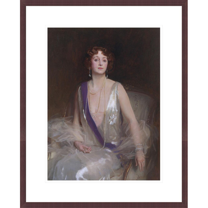«Grace Elvina Marchioness Curzon of Kedleston» par John Singer Sargent, impression giclée encadrée, H 21,75 po x l 17,52 po