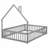 House-Shaped Headboard Floor Bed-927626585