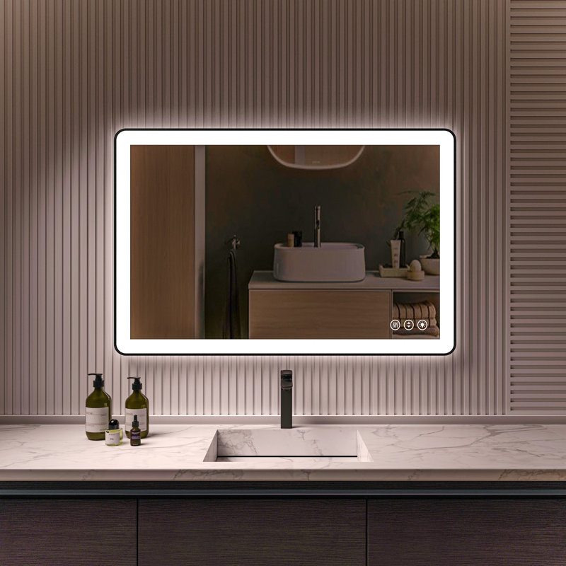 Miroir de salle de bain mural 40 po x 28 po, 48 po x 32 po