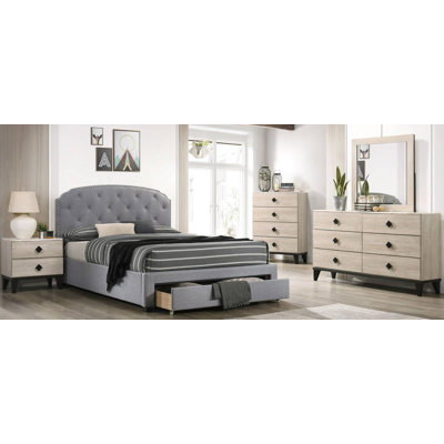 Jaquaviency Upholstered Platform 5 Piece Bedroom Set -  Red Barrel StudioÂ®, DE07F372184042939E4EDFD09C2280B2