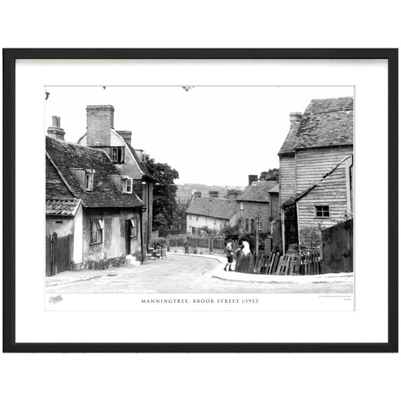 Manningtree, Brook Street C1953 by Francis Frith - Single Picture Frame Print, 45cm H x 60cm W x 2.3cm D