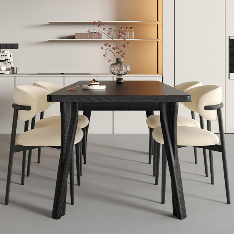 Ancient style minimal rectangular dining table, 29.5"H x 70.8"L x 35.4"W