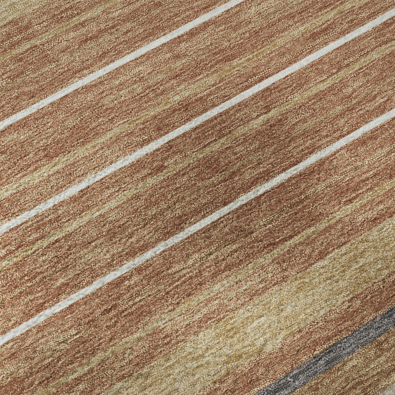 Tapis de qualité supérieure lavable à la machine Mayfield AMF2330, Paprika, 5 pi x 7 pi 6 po