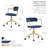 Levins Gold Chrome Task Chair-1430190405