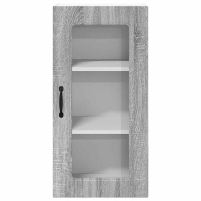 Vidaxl Kitchen Wall Cabinet Black 40 X 31 X 80 Cm Engineered Wood