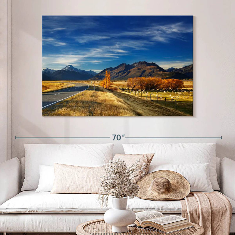 Paysage de ferme Alvord Canterbury, H 34 po x l 51 po