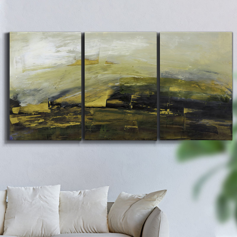 Daylight Paris II - 3 impressions sur toile tendue, H 36 po x l 72 po x P 2 po
