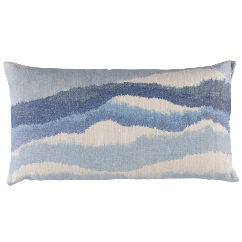 Chandler Warp Print Pillow, 12"H X 24"W, Rectangular