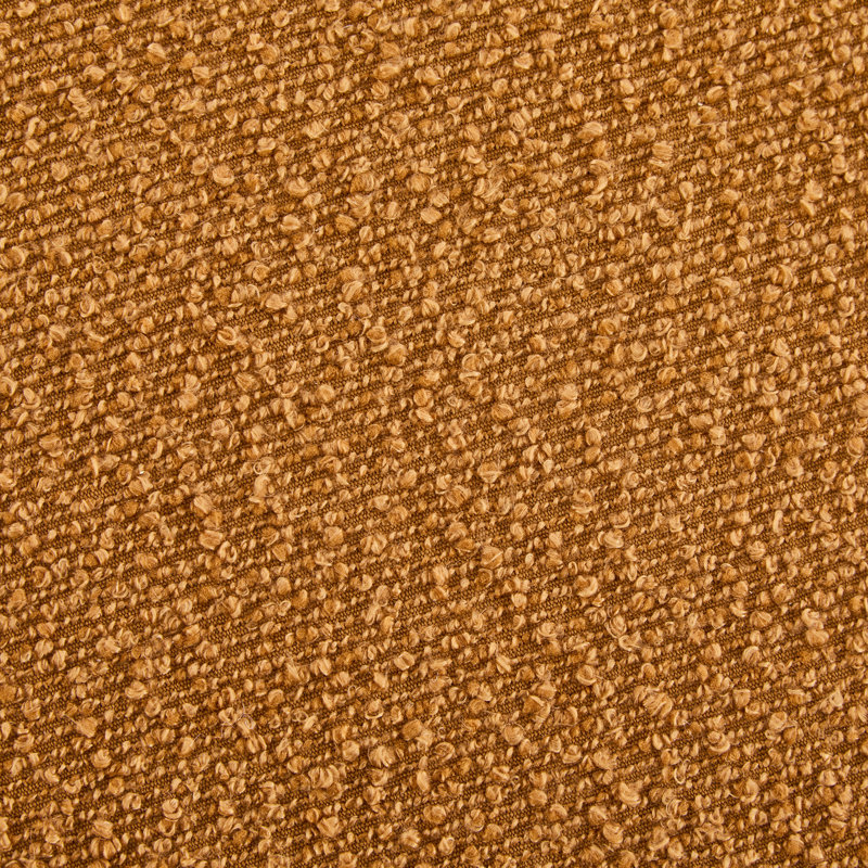 Repose-pieds rond, Marron foncé, Orange