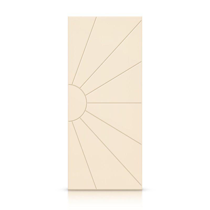 Porte standard à panneaux en bois, 24 po x 80 po, Beige