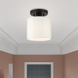 Carita Fabric Semi Flush Mount