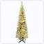 Sapin de Noël artificiel mince pré-éclairé avec 170 lumières DEL blanc chaud et pour la décoration de Noël-303061346