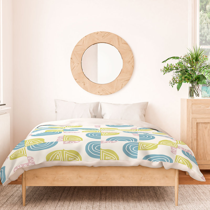 Mirimo Cotton Geometric Shapes Duvet Cover, Full Duvet Cover