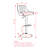 Swivel Upholstered Adjustable Height Counter Stool with Metal Frame-2083530210