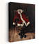 Santas suit rustique traditionnel rétro arbre de Noël lierre hiver, impression d'art mural-1917246981