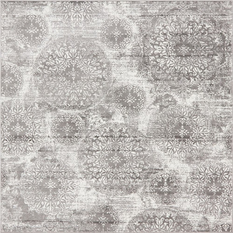 Oneita Floral Indoor Rug, Square 8'