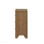1pc Walnut Colour Six Drawers Dresser Black Bar Pulls Transitional Style Bedroom Metal Centre Glide
