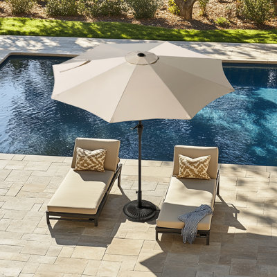 228 cm Round Garden Parasol