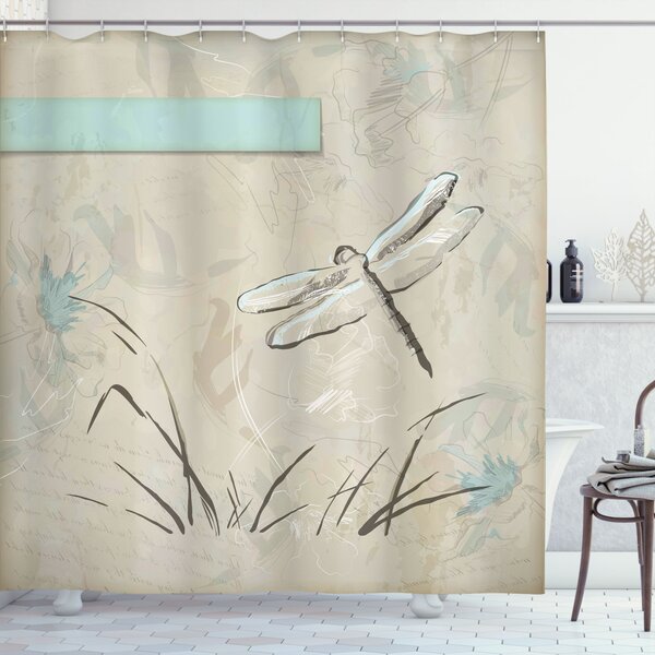 Bless international Shower Curtain with Hooks Included