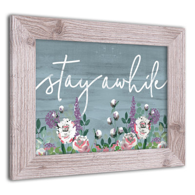 «Stay A Time», reproduction encadrée